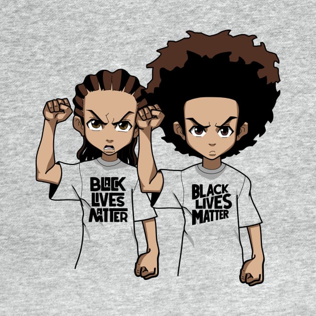 Black Lives Matter Riley & Huey by Midnight Run Studio